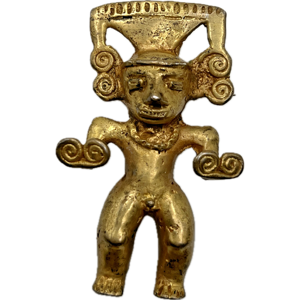 Vintage Limited Edition 37/700 Sterling Silver Mayan Aztec Brooch Pin 36.40 Gram
